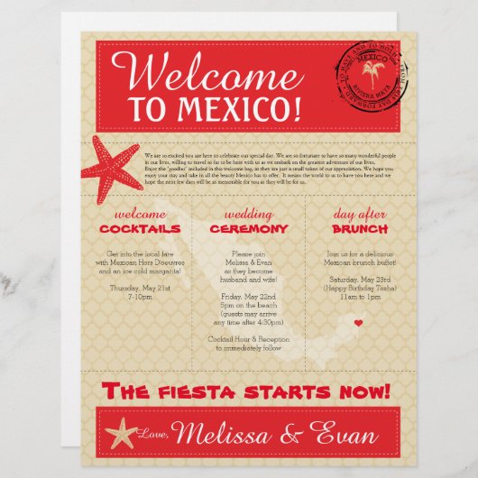 メキシコ結婚歓迎の手紙 (正面/裏面)