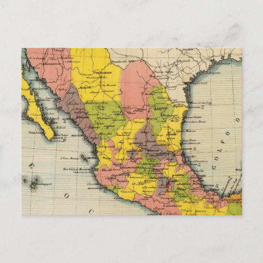 メキシコ統一された州2 ポストカード (正面)