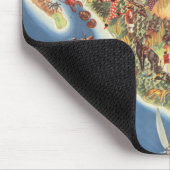 メキシコ絵図（ミゲル·ゴメス·メディナ） マウスパッド (コーナー)