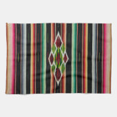 メキシコ総括的で伝統的でスペインのなフェスタSerape キッチンタオル (横)