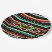 メキシコ総括的で伝統的でスペインのなフェスタSerape ペーパープレート (アングル)