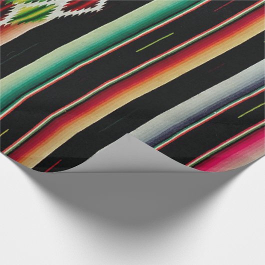 メキシコ総括的で伝統的でスペインのなフェスタSerape ラッピングペーパー (角)