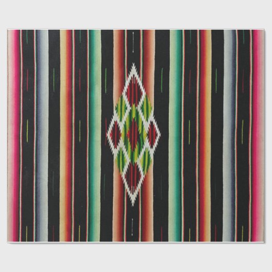 メキシコ総括的で伝統的でスペインのなフェスタSerape ラッピングペーパー (フラット)