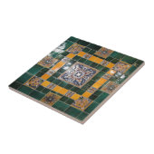 メキシコ緑のタラベラのスタイルのタイルの仕事 タイル (側面)