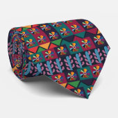 メキシコ美術の模様 ネクタイ (ロール)