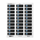 メキシコ脱出差出人住所ラベル ラベル (フルシート)