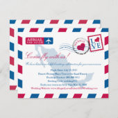 メキシコ航空結婚便の旅行情報 エンクロージャーカード (正面/裏面)