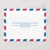 メキシコ航空結婚便の旅行情報 エンクロージャーカード (裏面)