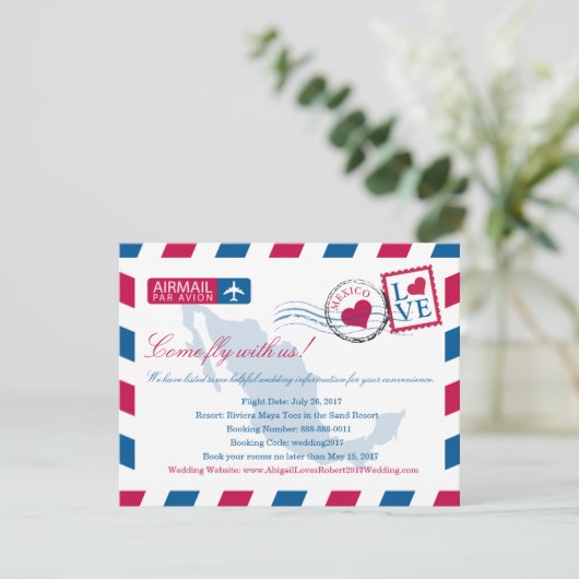 メキシコ航空結婚便の旅行情報 エンクロージャーカード (スタンド正面)