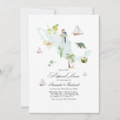 メキシコ行き先ウェディングリハーサルディナー 招待状 (正面)