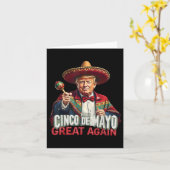 メキシコ製Cinco De Mayo再素晴らし度トおもしろいランプ カード (黄色い花)