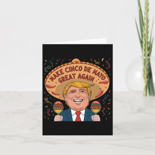 メキシコ製Cinco De Mayo再素晴らし度トおもしろいランプ カード (正面)