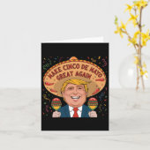 メキシコ製Cinco De Mayo再素晴らし度トおもしろいランプ カード (黄色い花)
