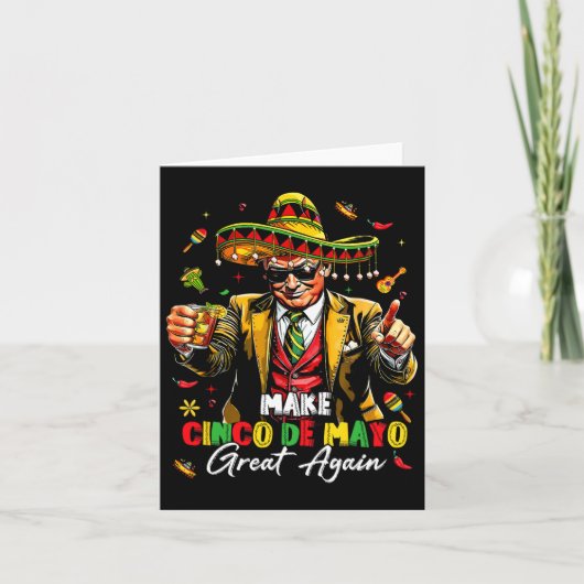 メキシコ製Cinco De Mayo再素晴らし度トおもしろいランプ カード (正面)