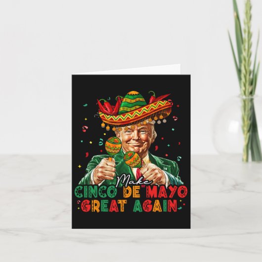 メキシコ製Cinco De Mayo再素晴らし度トおもしろいランプ カード (正面)