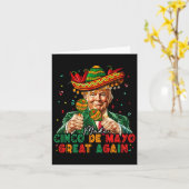 メキシコ製Cinco De Mayo再素晴らし度トおもしろいランプ カード (黄色い花)