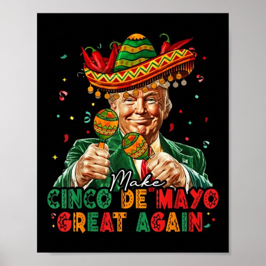 メキシコ製Cinco De Mayo再素晴らし度トおもしろいランプ ポスター (正面)