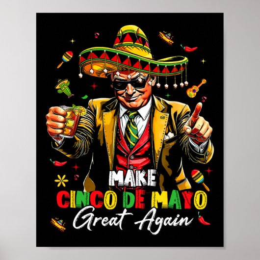 メキシコ製Cinco De Mayo再素晴らし度トおもしろいランプ ポスター (正面)
