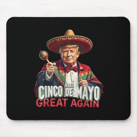 メキシコ製Cinco De Mayo再素晴らし度トおもしろいランプ マウスパッド (正面)