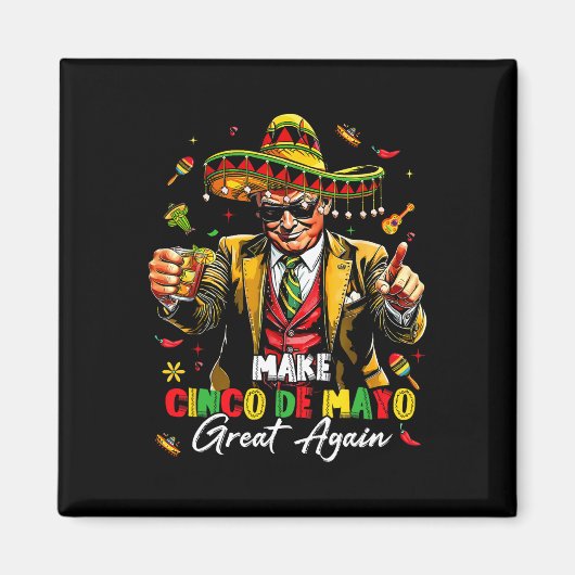 メキシコ製Cinco De Mayo再素晴らし度トおもしろいランプ マグネット (正面)