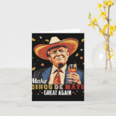 メキシコ製Cinco De Mayo素晴らし再おもしろい開 カード (黄色い花)