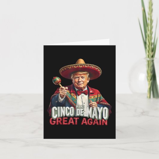 メキシコ製Cinco De Mayo素晴らし再おもしろい開 カード (正面)