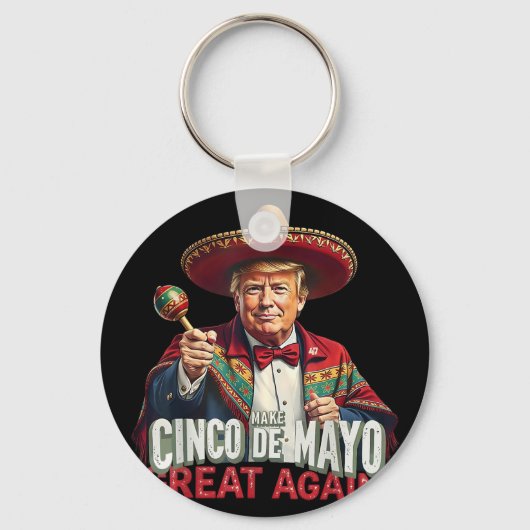 メキシコ製Cinco De Mayo素晴らし再おもしろい開 キーホルダー (正面)