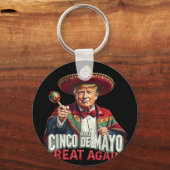 メキシコ製Cinco De Mayo素晴らし再おもしろい開 キーホルダー (正面)