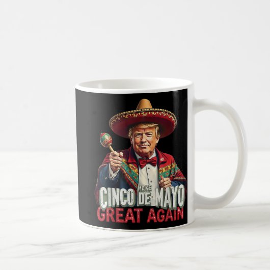メキシコ製Cinco De Mayo素晴らし再おもしろい開 コーヒーマグカップ (右)