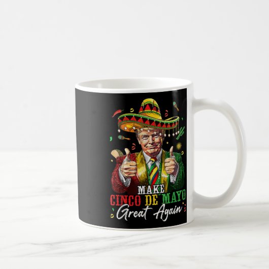 メキシコ製Cinco De Mayo素晴らし再おもしろい開 コーヒーマグカップ (右)