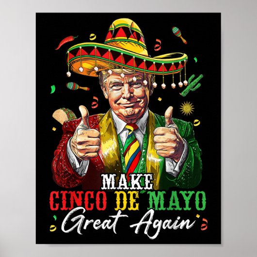 メキシコ製Cinco De Mayo素晴らし再おもしろい開 ポスター (正面)