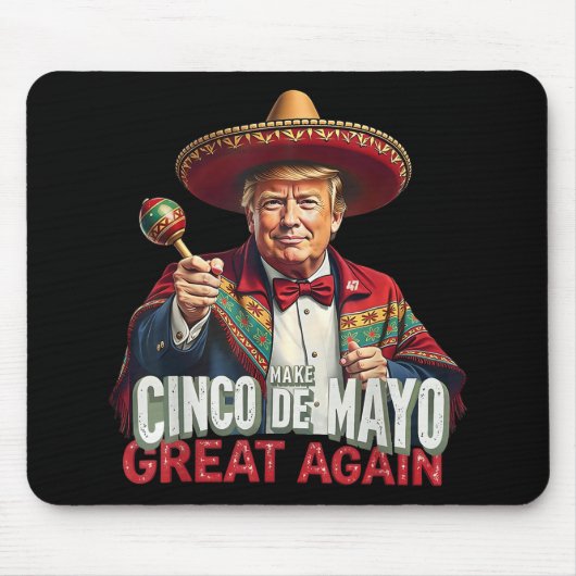 メキシコ製Cinco De Mayo素晴らし再おもしろい開 マウスパッド (正面)