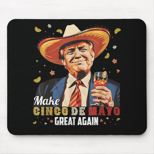 メキシコ製Cinco De Mayo素晴らし再おもしろい開 マウスパッド (正面)