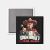 メキシコ製Cinco De Mayo素晴らし再おもしろい開 マグネット (正面/裏面)