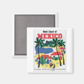 メキシコ西海岸グアヤマス，マサトラン，グアダラハル マグネット (正面/裏面)