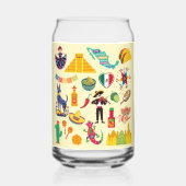 メキシコ記号 ガラス缶 (裏面)