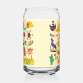 メキシコ記号 ガラス缶 (左)