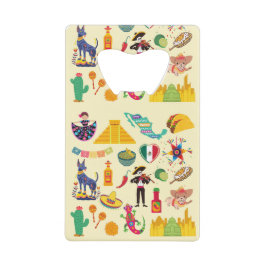 メキシコ記号 クレジットカード栓抜き