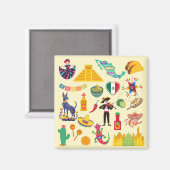 メキシコ記号 マグネット (正面/裏面)
