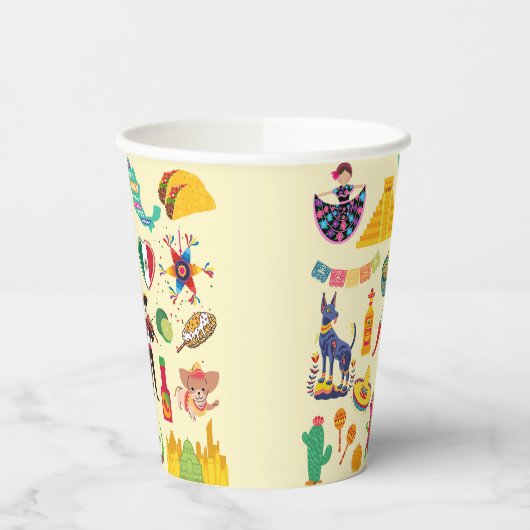 メキシコ記号 紙コップ (左)