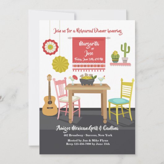 メキシコ設定招待状 招待状 (正面)