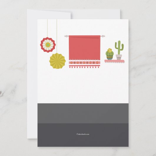 メキシコ設定招待状 招待状 (裏面)