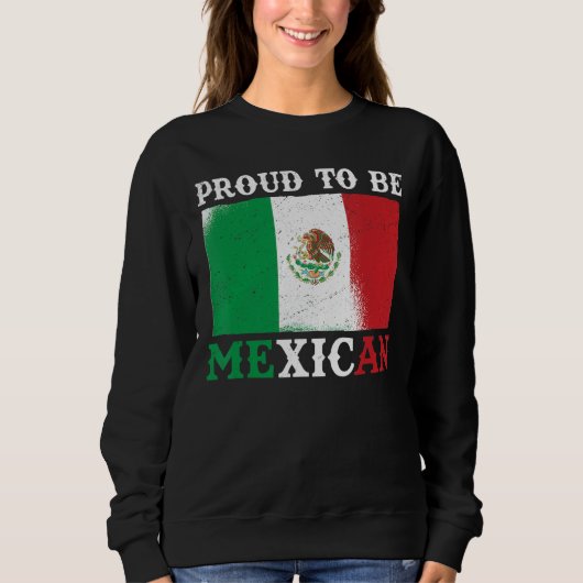 メキシコ誇りを持った国旗 スウェットシャツ (正面)
