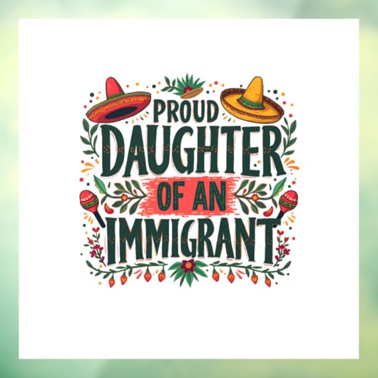 メキシコ誇りを持った移民の娘 ウィンドウサイン (シート3)