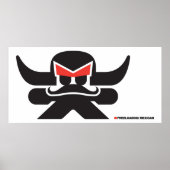 メキシコ語 – 黒 ポスター (正面)