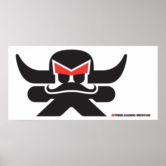 メキシコ語 – 黒 ポスター (正面)