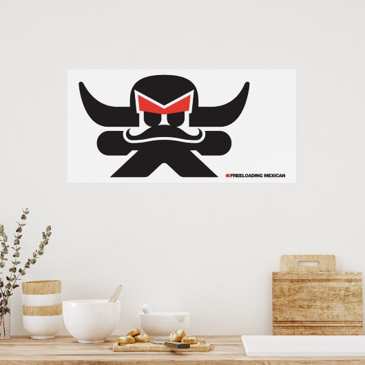 メキシコ語 – 黒 ポスター (キッチン)