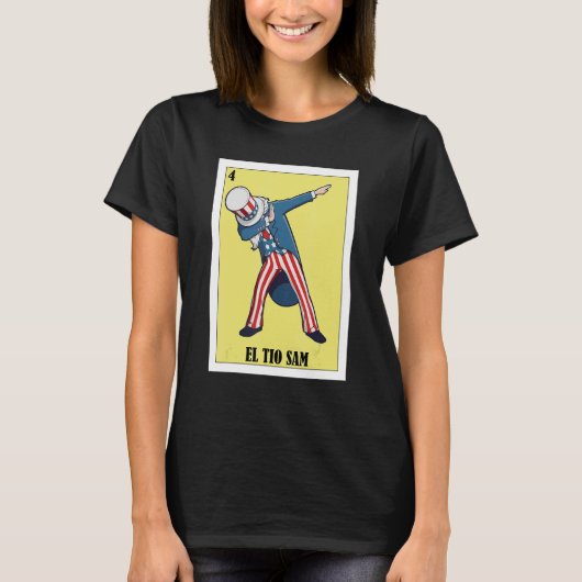 メキシコ語、7月4日エル・ティオ・サム Tシャツ (正面)
