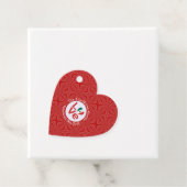 メキシコ赤恋パーソナライズされた国旗 フェイバータグ (インサイチュ)