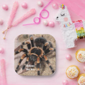 メキシコ赤膝タランチュラスパイダー ペーパープレート (パーティー)